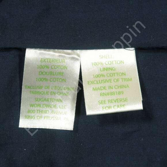 Lilly Pulitzer Largo Dress Womens 0 Blue Shift Gold Trim Sleeveless V Neck - Picture 6 of 7